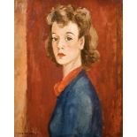 Maurice Charles Louis van Essche (1906-1977) South African. A Portrait of a Lady, Oil on Board,