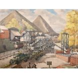 D.V.W. (20th Century) British. “Princess Royal Coal Mine, Bream”, Watercolour, Inscribed in pencil