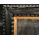 19th Century English School. A Black Frame, with a wooden slip and inset glass, rebate 25.5” x