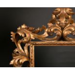 Early 20th Century Italian School. An Elaborate Carved Giltwood Florentine Frame, rebate 15.5" x