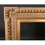 19th Century English School. A Carved Giltwood and Painted Frame, rebate 48.5” x 30.25” (123.2 x