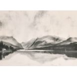 David Lawrence Carpanini (1946- ) British. “Llyn Padarn”, Charcoal, Signed and Dated 1971 in