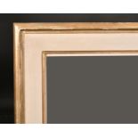 20th Century English School. A Gilt and Painted Frame, with inset glass, rebate 42.25” x 20.5” (