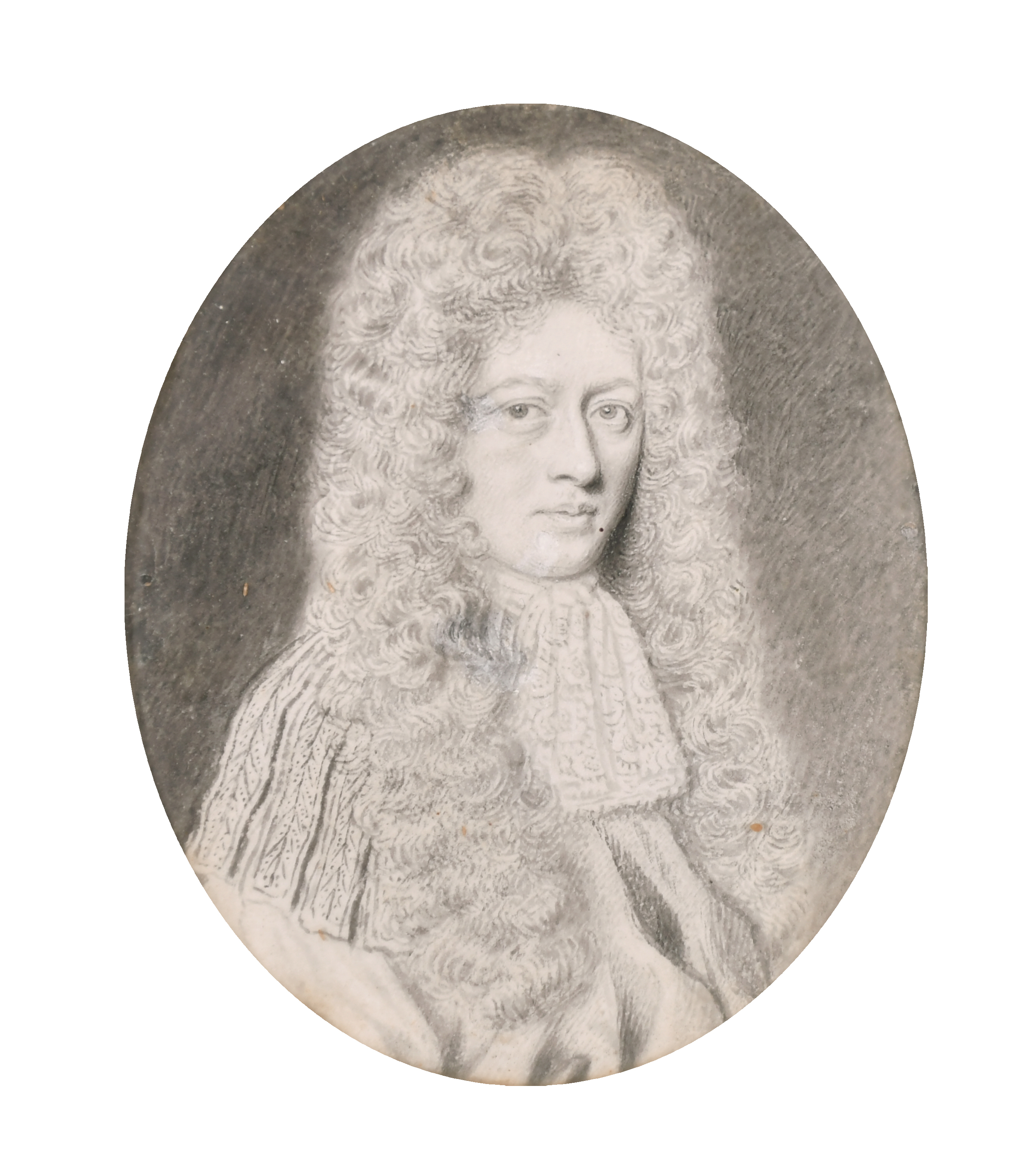 Early 19th Century English School. Bust Portrait of a Wigged Gentleman from the Earl of Airlie ( - Image 3 of 16