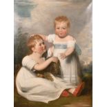 A. J. Oliver (18th - 19th Century) British. Portrait of Mary Ann & Thomas Clarke, Oil on Canvas,