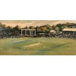 Circle of Sir John Lavery (1856-1941) British. "Oval", '1926 V Test England vs Australia', Oil on