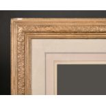 19th Century English School. A Gilt Composition Frame, with a mount and inset glass, rebate 17.75” x
