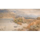 Thomas Miles Richardson (1813-1890) British. “On Loch Awe”, Watercolour, Signed and Inscribed 12.75”