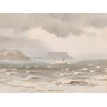 Roland Vivian Pitchforth (1895-1982) British. “Llandudno”, Watercolour, Signed, and Inscribed verso,