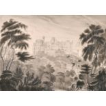 19th Century English School. ‘Belvoir Castle’, Pencil and Wash, Indistinctly Signed and Dated,