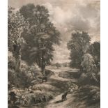 David Lucas (1802-1881) British after John Constable (1776-1837) British. “The Cornfield”,