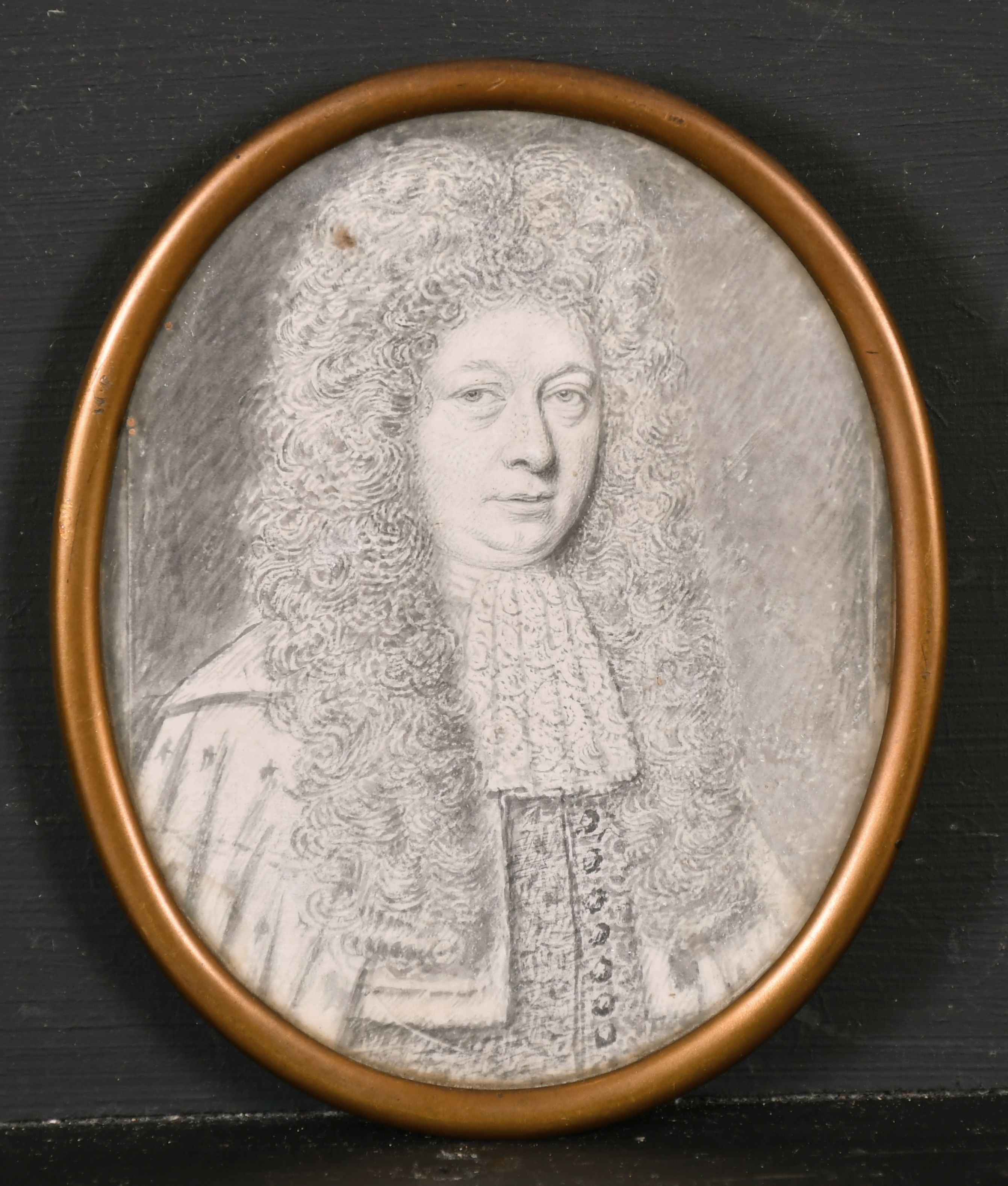 Early 19th Century English School. Bust Portrait of a Wigged Gentleman from the Earl of Airlie ( - Image 8 of 16