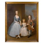 Thomas Gibson (c.1680-1751) British. 'The Monypenny Children', 'Elizabeth Monypenny aged 7, James