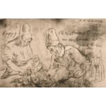 Fritz M Gross (1895-1969) Austrian. "Chefs Producing", Etching, Signed, Inscribed and Dated '57 in
