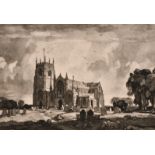 Leonard Russell Squirrell (1893-1979) British. "Terrington St. Clement (The Cathedral of the Fens)",