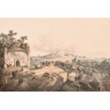 After Henry Salt (1780-1827) British. "A View within the Fort of Monghyr", Engraved by D Havell (