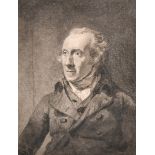 19th Century English School. Bust Portrait of James Northcote (Artist 1746-1831) Watercolour,