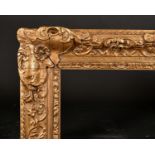 20th Century English School. A Bourlet Gilt Composition Frame, with swept and pierced centres and