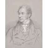 19th Century English School. A Portrait of Sir Martin Archer Shee (Irish Artist 1769-1850), Pencil