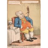 After Temple West (act.1802-1804) British. "John Bull Teazed by an Ear-wig!!!", Hand Coloured