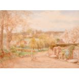 Thomas Hunn (act.1878-1908) British. "Penshurst", Watercolour, Signed, Inscribed and Dated 1908,