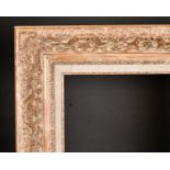 20th Century English School. A Gilt and Painted Composition Frame, with a fabric slip, rebate 28"