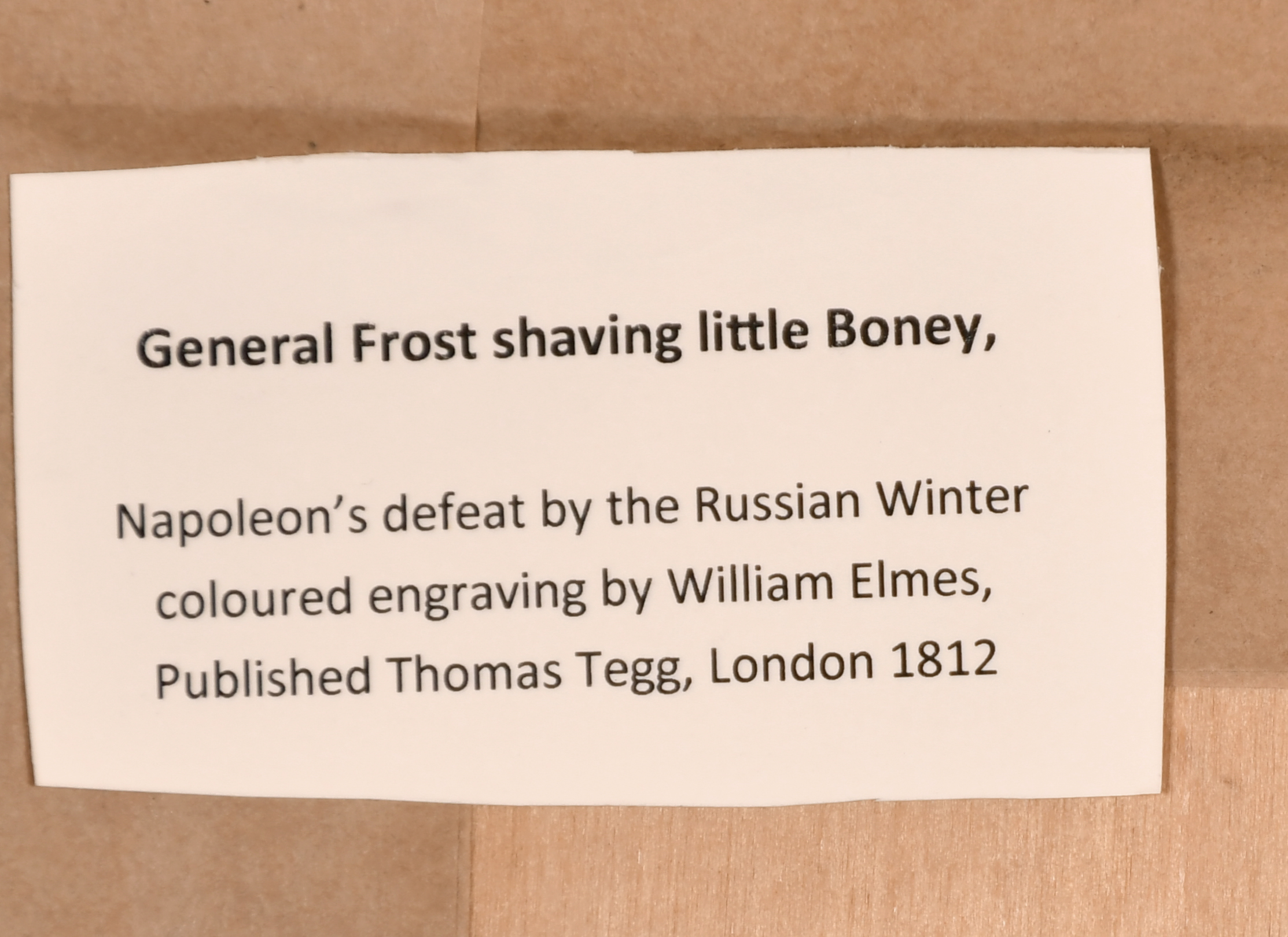 William Elmes (act.1804-1816) British. "General Frost Shaveing Little Boney", Hand Coloured Etching, - Image 7 of 8
