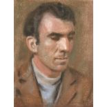 William Mason (1906-2002) British. "Portrait Study", Pastel, Signed with Initials and Dated '90, and