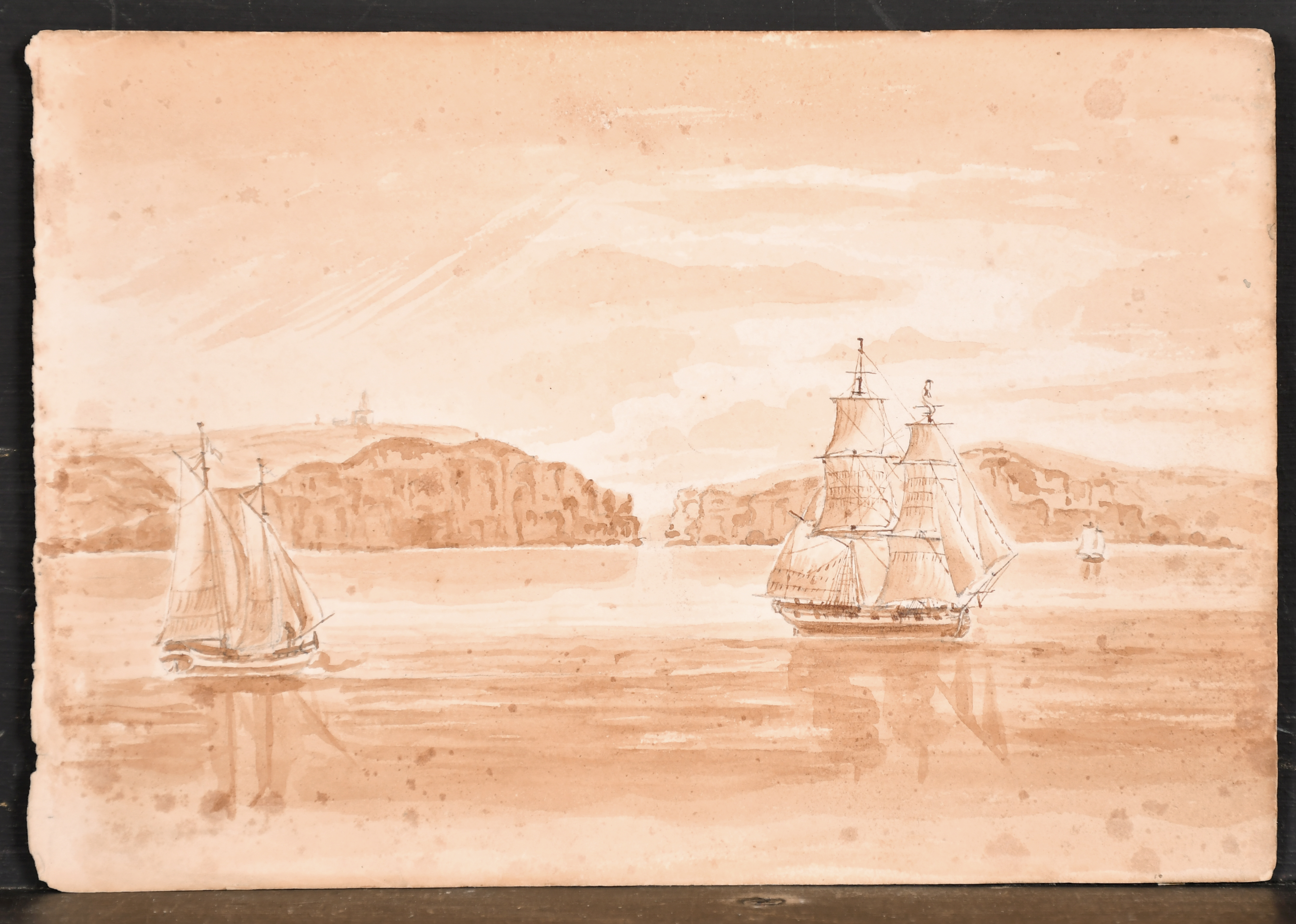 Early 19th Century English School, "Timber Float off Sourabaya" (Indonesia), Pencil and Wash, - Image 2 of 4