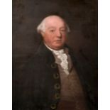 Late 18th Century English School. Bust Portrait of a Man, Oil on Canvas, Unframed 29.5" x 23.5" (