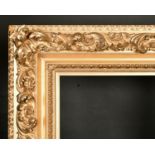 19th Century European School. An Elaborate Gilt Composition Frame, with swept corners, rebate 24"