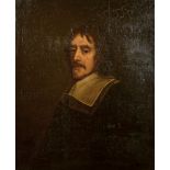 18th Century English School. Portrait of Philip Nye (Theologian, c.1595-1672), Oil on Canvas, in a