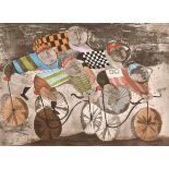 Graciela Rodo Boulanger (1935- ) Bolivian. "Tour de France", Lithograph, Signed and Inscribed 'E.