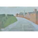 John Verney (1913-1993) British. "The Maltings, Farnham" (unfinished), Oil on Panel, Inscribed on