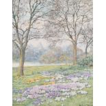 Beatrice Emma Parsons (1870-1955) British. "St James's Park", Watercolour, Signed, and Inscribed,