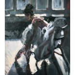 Sherree Valentine Daines (1959- ) British. "Ballerina", Oil on Board, Signed with Initials, and
