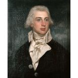 Sir William Beechey (1753-1839) British. Portrait of a Gentleman, Oil on Canvas, 24" x 20" (61 x