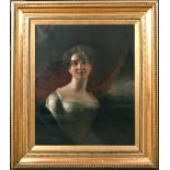 Late 19th/Early 20th Century English School. Portrait of Theresa Balfour of Pilrig, Edinburgh, Oil