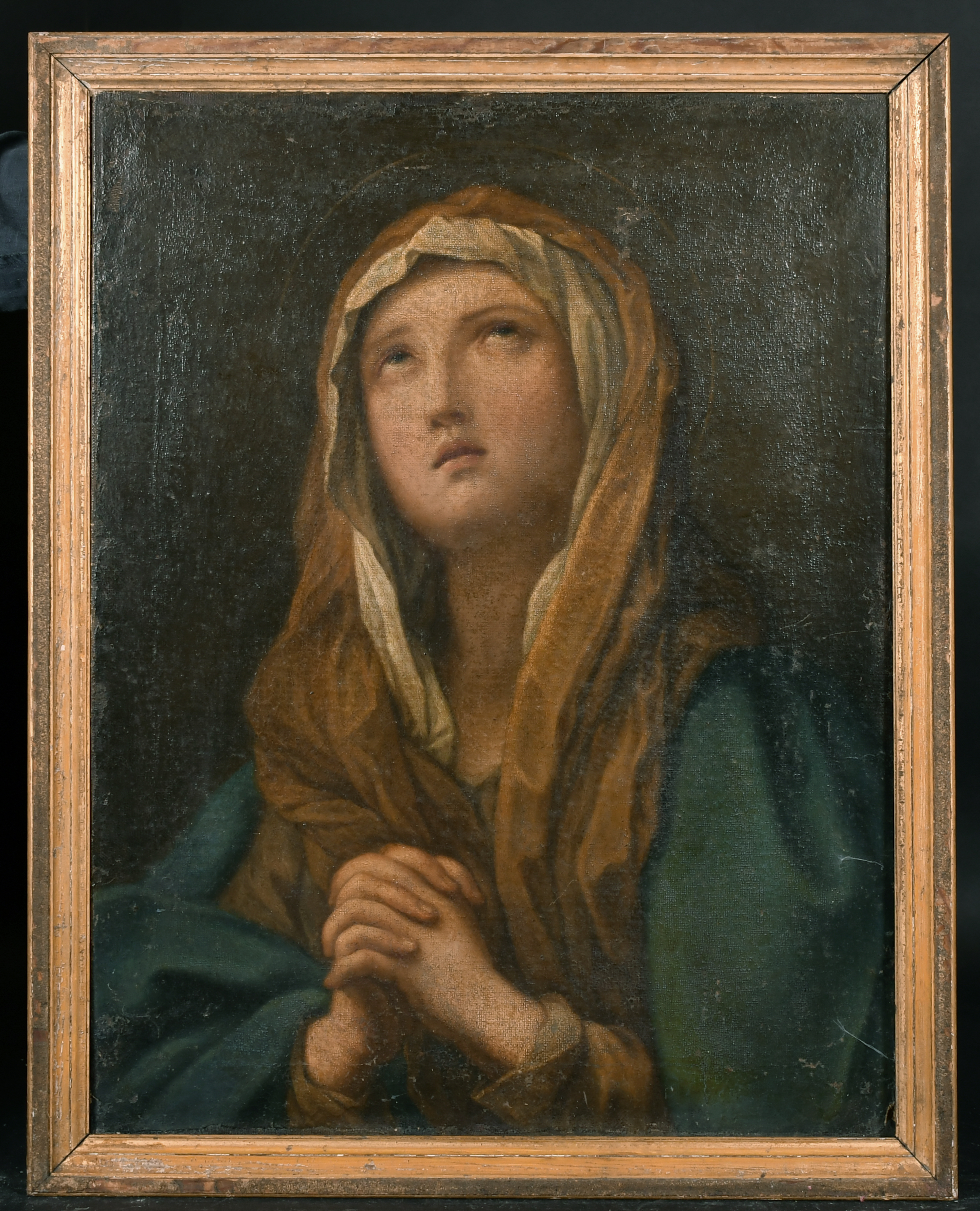 Manner of Giovanni Battista Salvi 'Sassoferrato' (1609-1685) Italian. The Praying Madonna, Oil on - Image 2 of 3