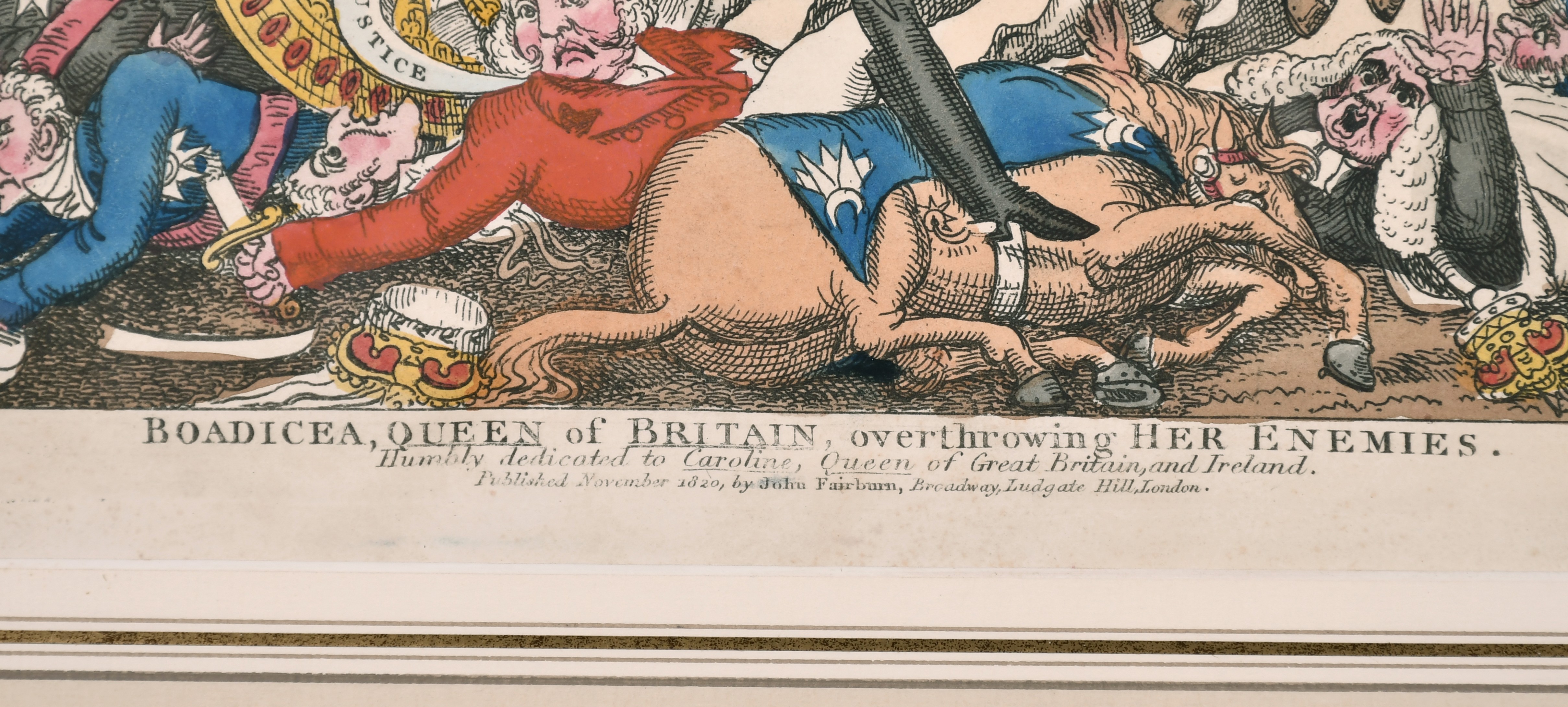 Attributed to George Cruikshank (1792-1852) British. "John Bull The Judge _ or The Conspirators at - Image 13 of 16