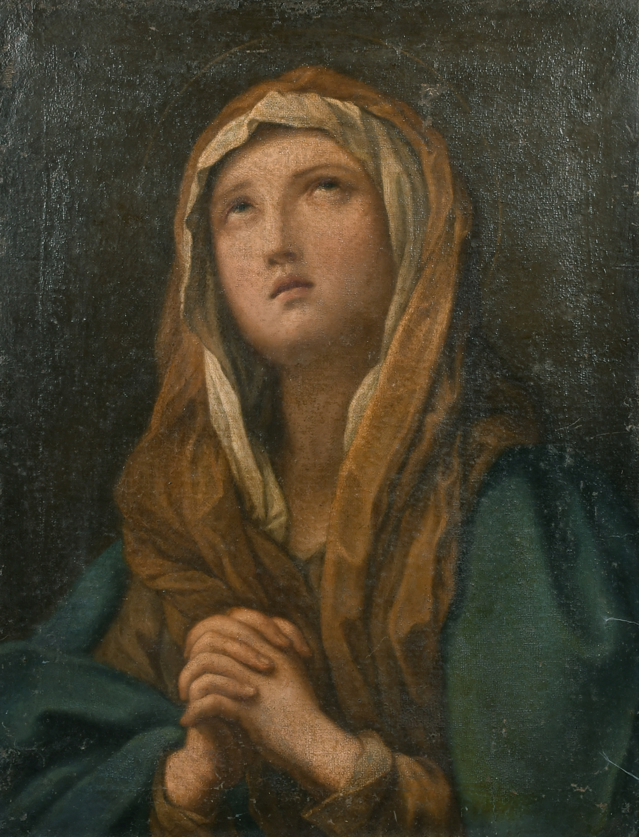 Manner of Giovanni Battista Salvi 'Sassoferrato' (1609-1685) Italian. The Praying Madonna, Oil on