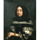 Circle of Cornelis Jonson van Ceulen (1634-1715) British. Portrait of Lucy Hollier (nee Knowles