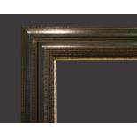 20th Century English School. A Darkwood Frame, with a silvered slip, rebate 86.5 x 62.5" (219.7 x