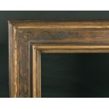 20th Century English School. A Gilt and Painted Italian Plate Frame, rebate 45" x 20.5" (114.3 x