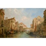 Jane Vivian (act.1869-1877) British. 'Scuola Grande di San Marco, Venice', Oil on Canvas, Signed,