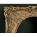 Late 18th Century French School. A Carved Giltwood Louis Frame, with swept and pierced centres and