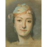 After Maurice Quentin de la Tour (1704-1788) French. Portrait of Marie Fel (Opera Singer, 1713-