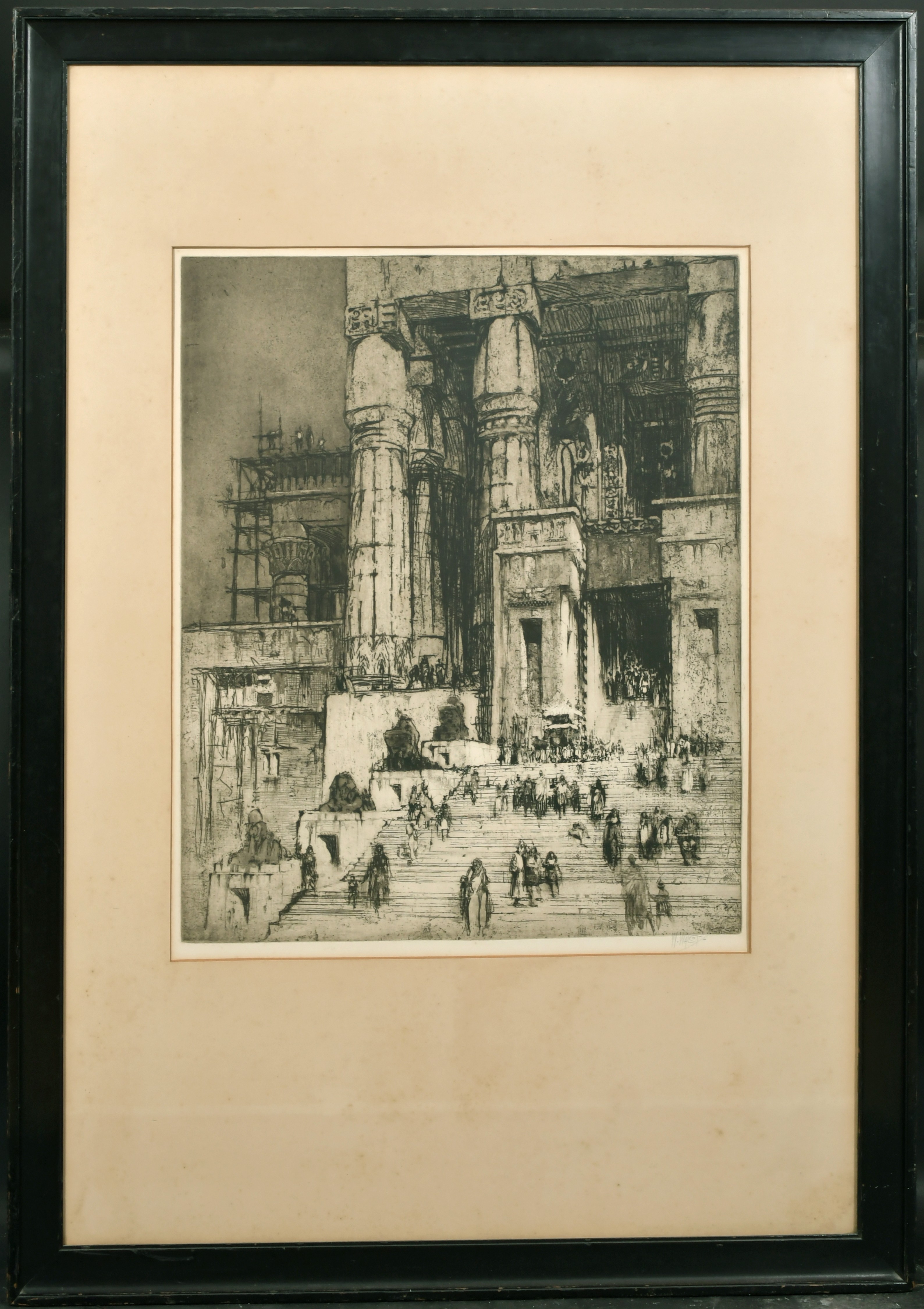 William Walcot (1874-1943) British. "Anthony in Egypt (1919)", Etching, Signed in Pencil, and - Image 2 of 6