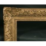 19th Century French School. A Louis Style Gilt Composition Frame, with swept centres and corners,
