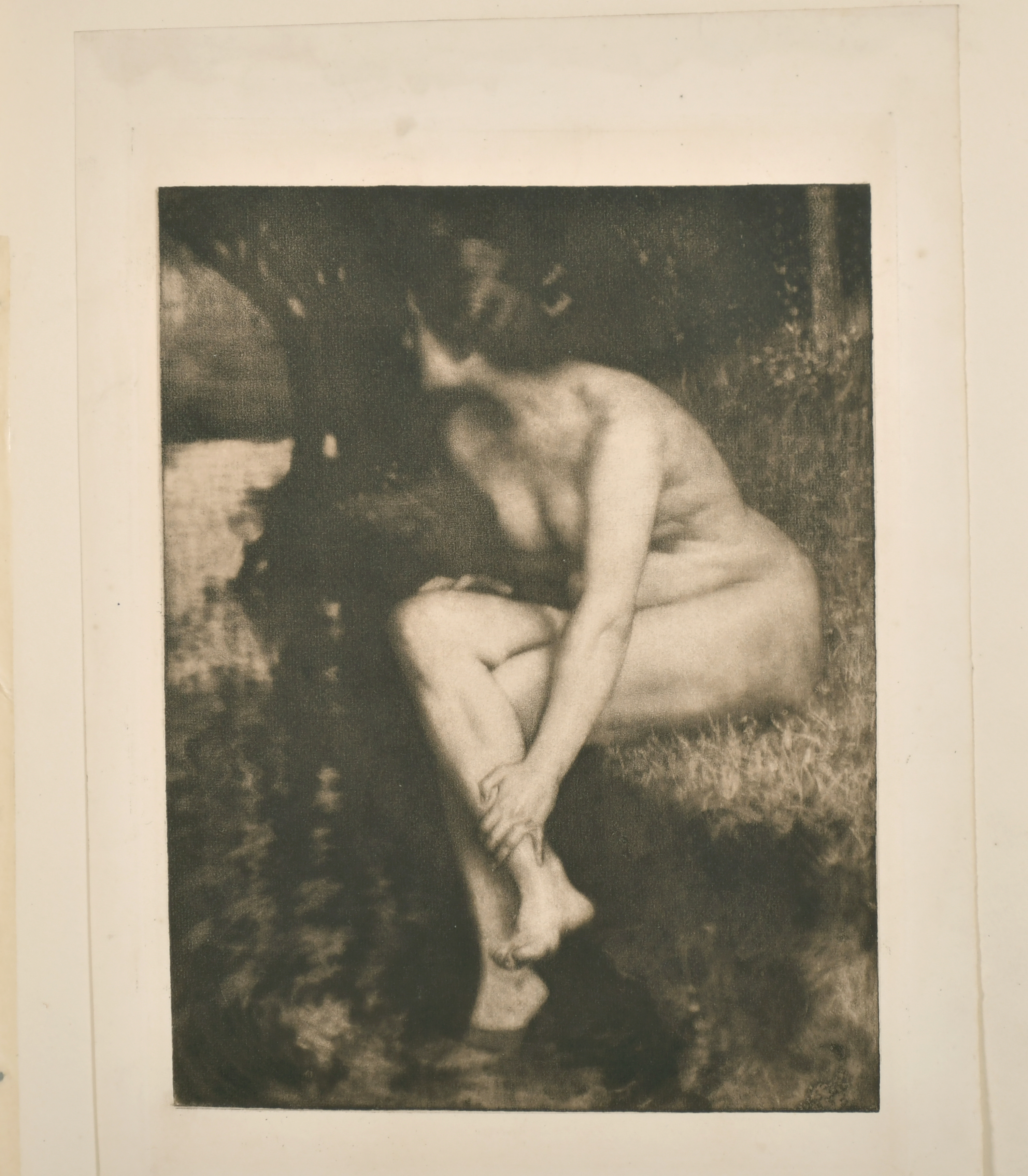 Max Pietschmann (1865-1952) German. "The Bather", Mezzotint, Unframed 9.25" x 7.25" (23.5 x 18.4cm), - Image 2 of 4